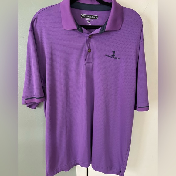 Pebble Beach Tops - 🔥 Pebble Beach Performance Golf Shirt Size Large